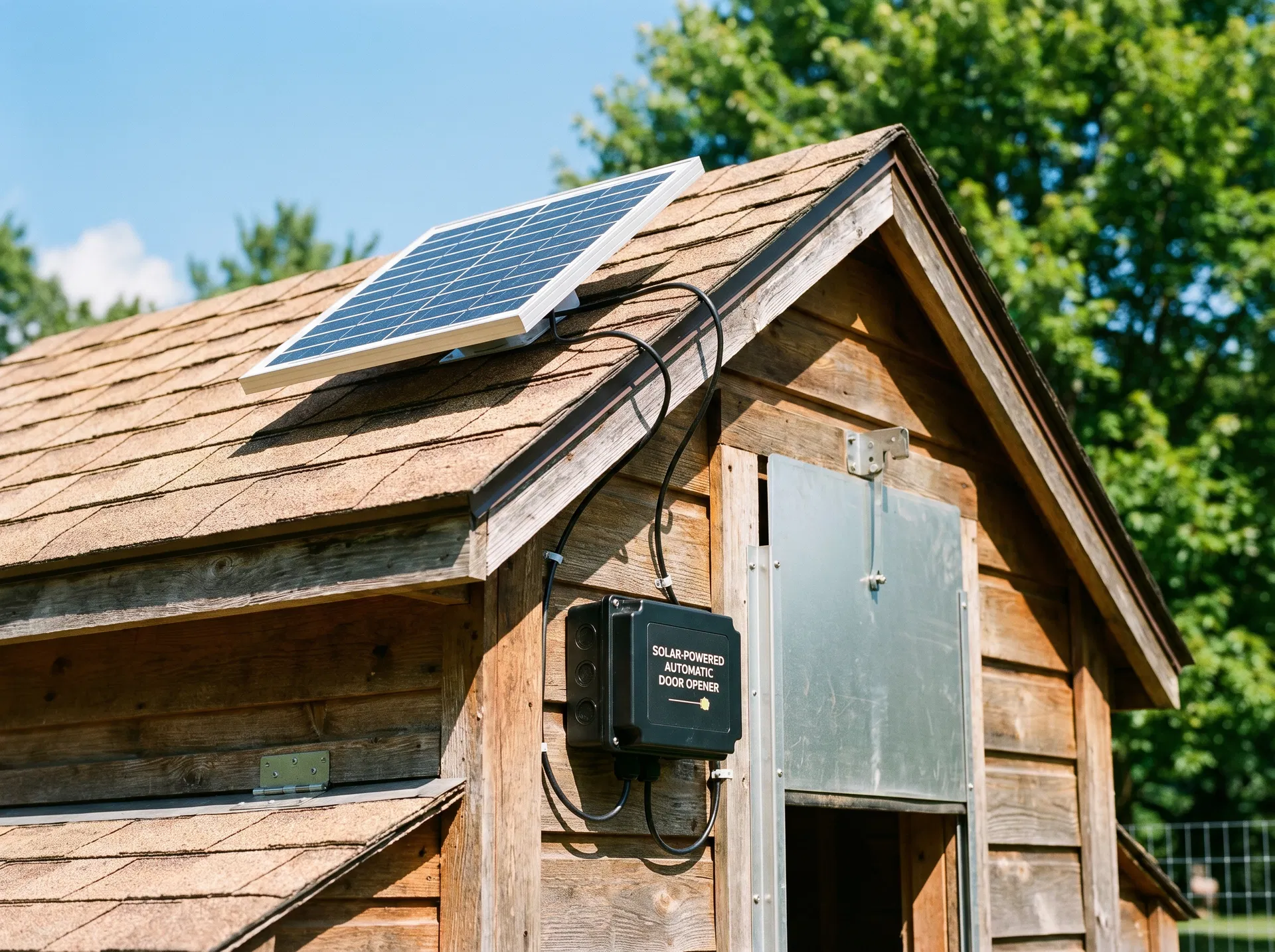 CoopGuard solar powered coop door
